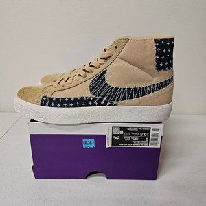 Nike SB Zoom Blazer Mid Sashiko Sesame size 10.5 no box lid